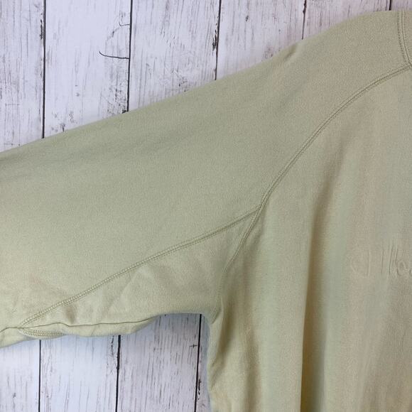 VTG Champion Cream Beige Script Spell Out Logo Crew Sweatshirt Unisex Men's XL - Picture 3 of 10